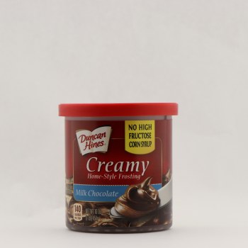 Duncan hines, creamy home-style frosting, milk chocolate - 0644209004393