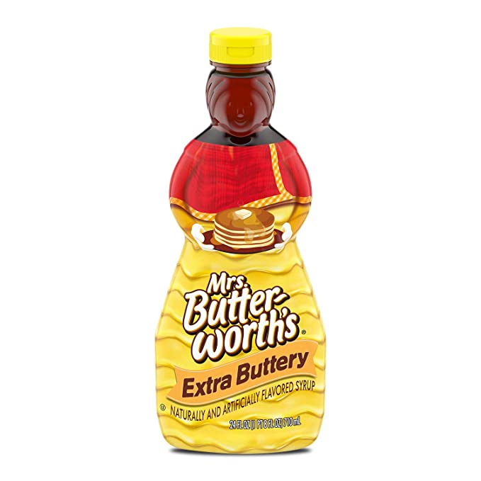  Mrs. Butterworth's Extra Buttery Pancake Syrup, 24 oz, 24 Fl oz  - 644209303809