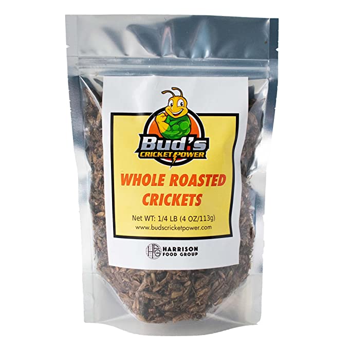  Bud's Whole Roasted Crickets (1/4 lb)  - 644216899555