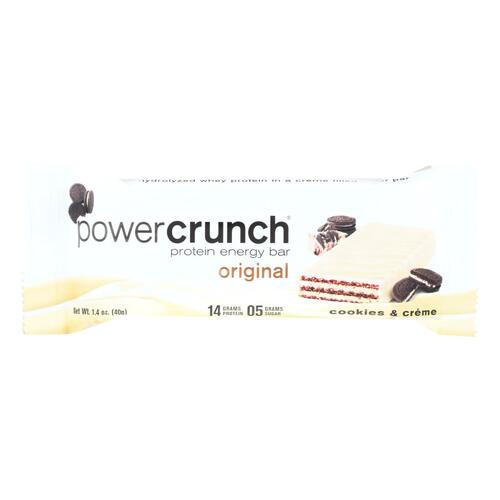 Power Crunch Bar - Cookies And Cream - Case Of 12 - 1.4 Oz - power