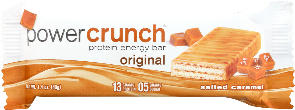 POWER CRUNCH: Bar Protein Salted Caramel, 40 gm - 0644225727702