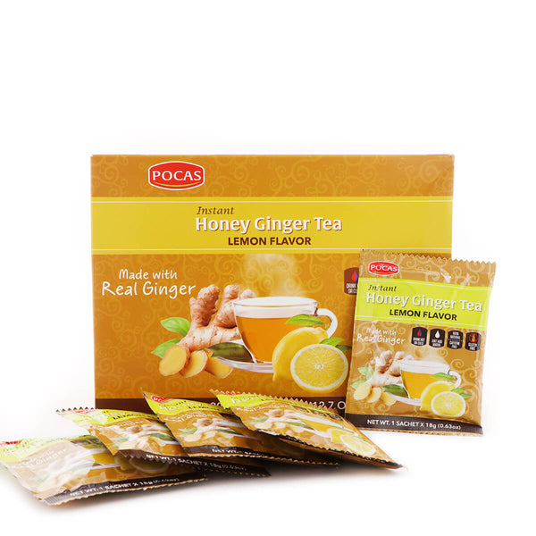 Lemon Flavor Instant Honey Ginger Tea, Lemon - 645789439728