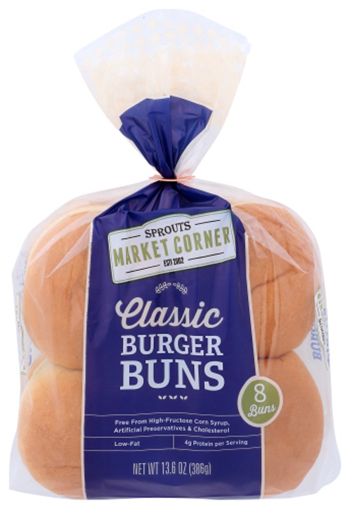 GONNELLA FROZEN: Classic Burger Buns, 13.60 oz - 0646670518706
