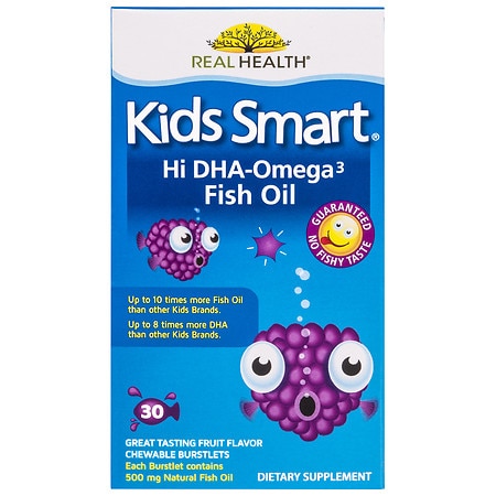 Kids Smart Hi DHA Omega-3 Fish Oil Chewable Burstlets – 30ct - 647125805051
