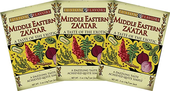 Fusion Flavors Olive Oil Dipping Spices (Middle Eastern Za'atar 3 pack) - 647312941142