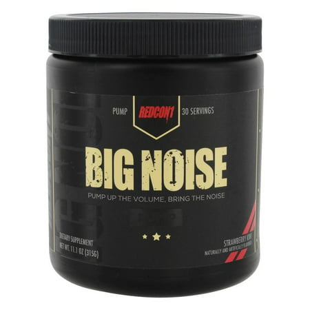 Redcon1 - Big Noise Pump Formula Non-Stimulant Pre-Workout Powder Strawberry Kiwi - 11.1 oz. - 647603261010