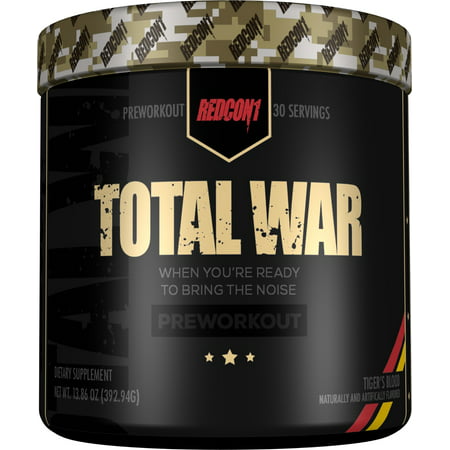 Redcon1 Total War Pre Workout (Tigers Blood 30 Servings) - 647603261386