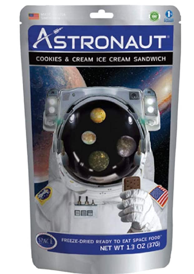  Cookies & Cream Astronaut Ice Cream Sandwich .7oz Package  - 647679990500