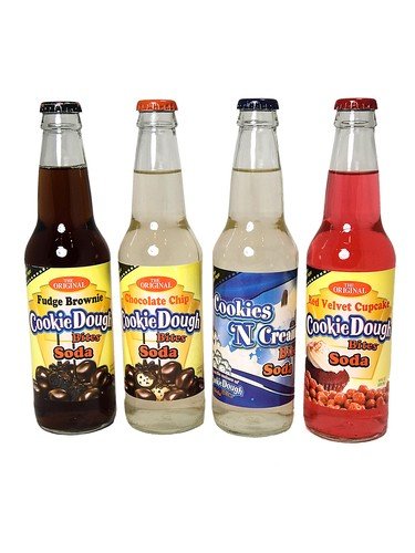 Rocket Fizz Cookie Dough Bites 12oz bottle 4-pack - 647679990616