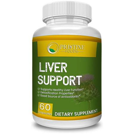 Pristine Food s Liver Supplement with Milk Thistle Artichoke Dandelion Root Support Healthy Liver Function for Men and Women Natural Detox Cleanse 60 Capsules - 647929788376