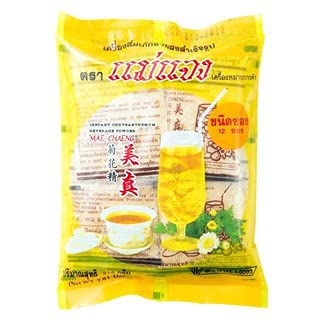 MAE CHAENG Brand, Instant Chrysanthemum Beverage Powder, Size 18g X 12 Sachets - 648275965886