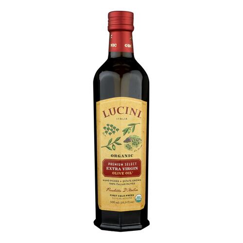 Lucini Italia Olive Oil - Organic - X-virgin - Large - Case Of 6 - 16.9 Fl Oz - 648505035006