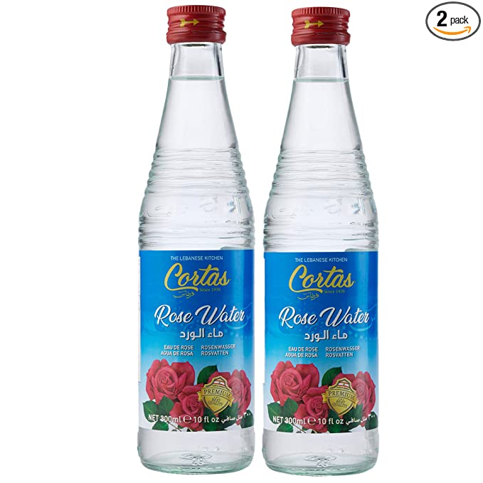 Cortas Premium Rose Water 10 oz - Pack 2 - 649456079835