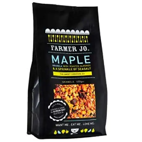 Farmer Jo Maple Almond Granola 400g -Farmer Jo's Granola and Muesli are made with love and packed with flavour - 649754329960