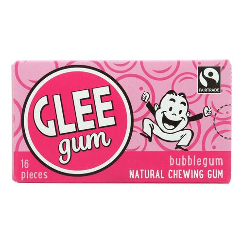 GLEE GUM: All Natural Bubble Gum, 16pcs - 0649815000104