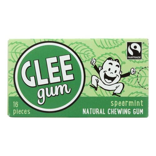 Glee Gum Chewing Gum - Spearmint - Case Of 12 - 16 Pieces - 649815000111