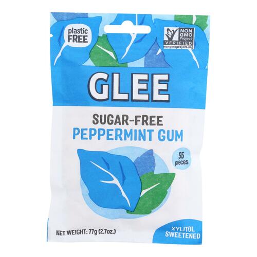 Glee Gum - Chewing Gum Sugar Free Mint Peach - Case Of 6-55 Ct - 0649815002504