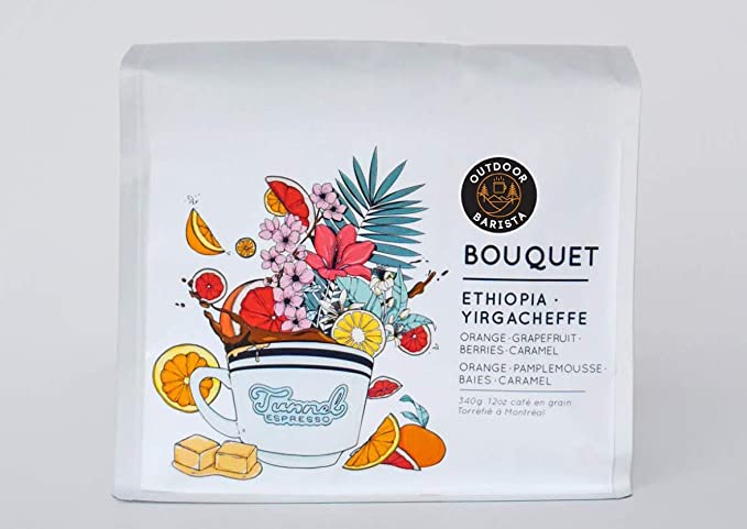 Outdoor Barista - ETHIOPIAN ROASTED ESPRESSO COFFEE BEANS (WASHED) | CARAMEL SWEETNESS WITH ORANGE FLAVOUR | LIGHT - MEDIUM ROASTED - 650245884578