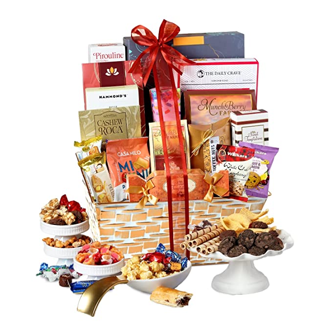 Broadway Basketeers Gourmet Food Gift Basket Snack Gifts for Women, Men, Families, College – Delivery for Holidays, Appreciation, Thank You, Congratulations, Corporate, Get Well Soon Care Package - 650434412292