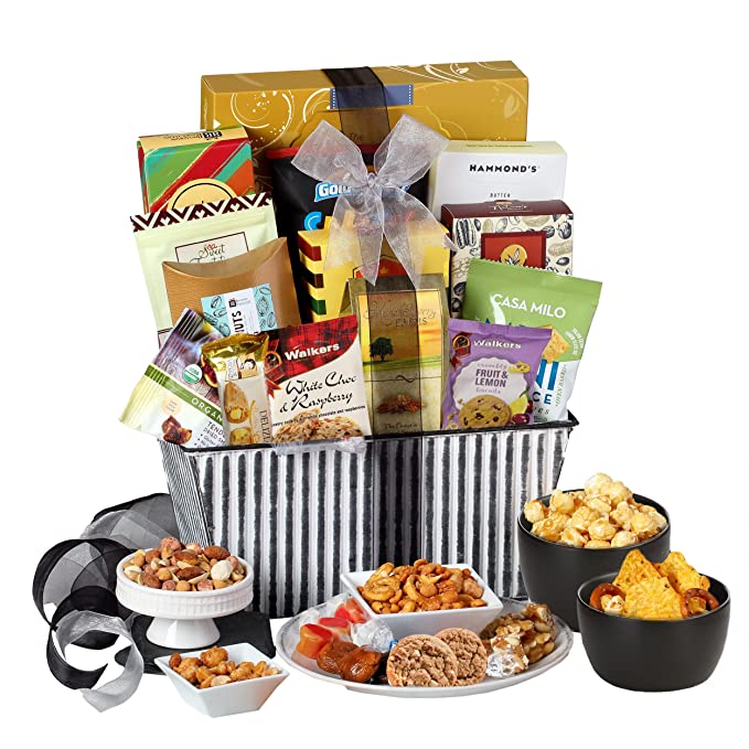  Broadway Basketeers Gourmet Food Gift Basket Snack Gifts for Women, Men, Families, College – Delivery for Holidays, Appreciation, Thank You, Congratulations, Corporate, Get Well Soon Care Package  - 650434412384