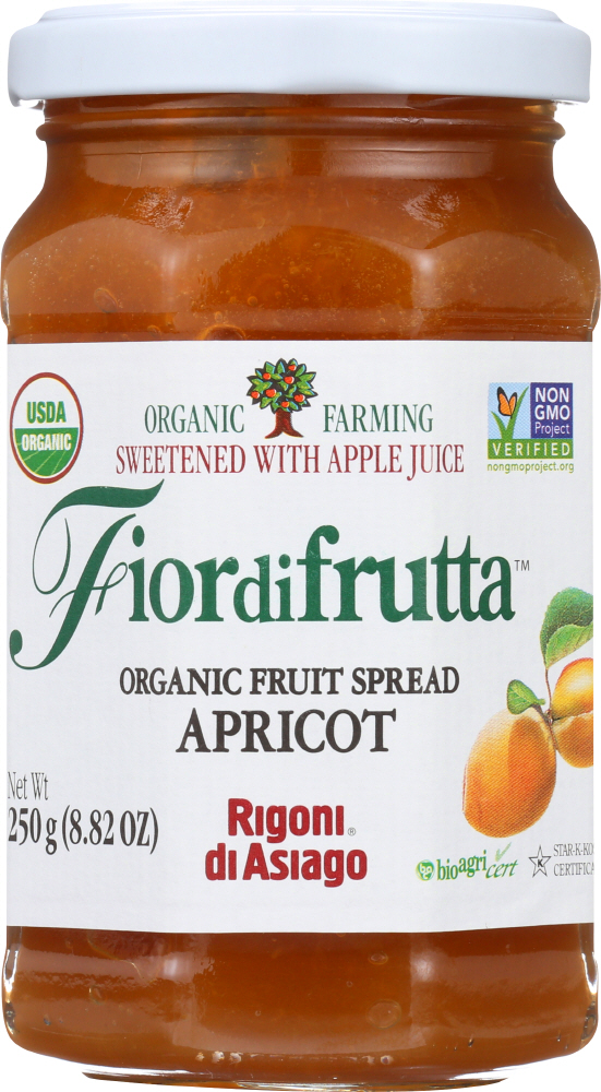 Rigoni Di Asiago, Fiordifrutta, Organic Fruit Spread, Apricot - 652642005006