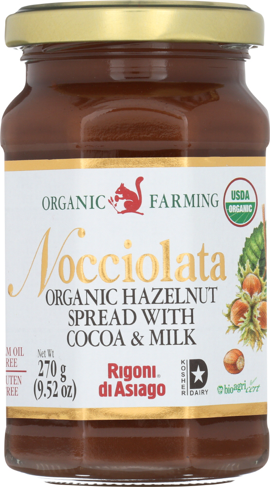 Rigoni Di Asiago, Nocciolata Organic Hazelnut Spread With Cocoa & Milk - 652642006904