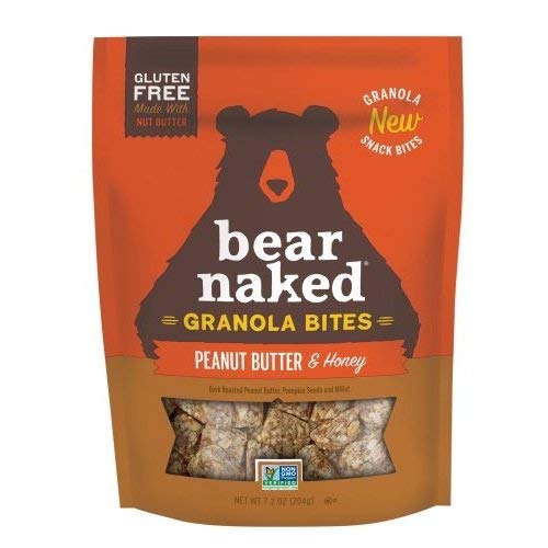  PACK OF 8 - Bear Naked Peanut Butter & Honey Granola Bites, 7.2 oz  - 654163970252