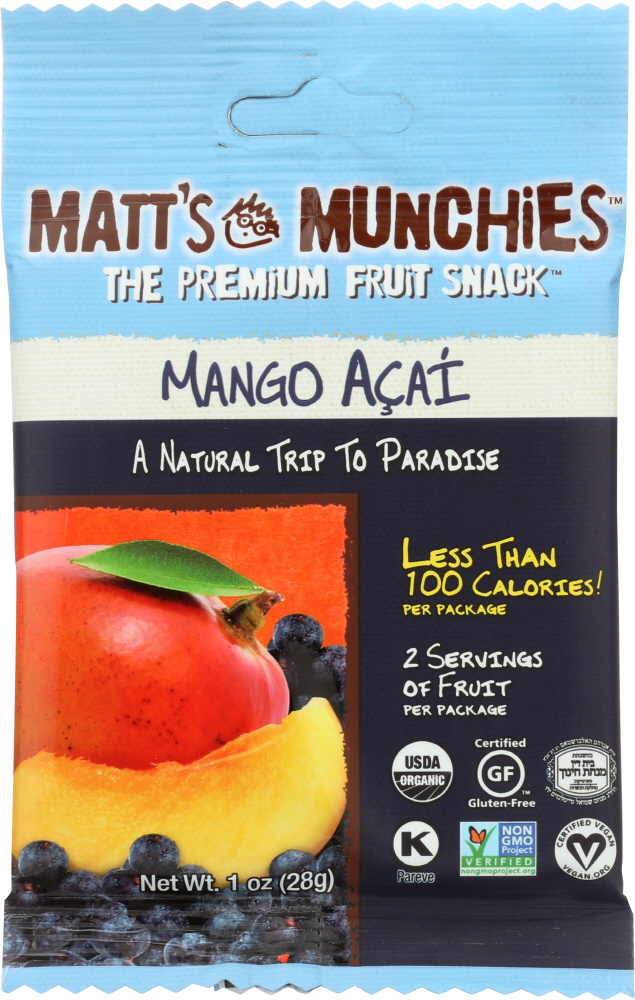Matt'S Munchies, Fruit Snack, Mango A, Mango A - 654367318522