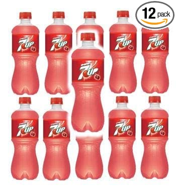  7-Up Cherry 20oz Bottles (Pack of 12, Total of 240 FL OZ)  - 654690459459