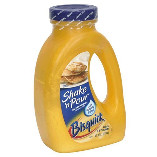  BISQUICK SHAKE N POUR BUTTERMILK PANCAKE MIX PACK OF 8 (5.1 oz bottles)  - 654690495426