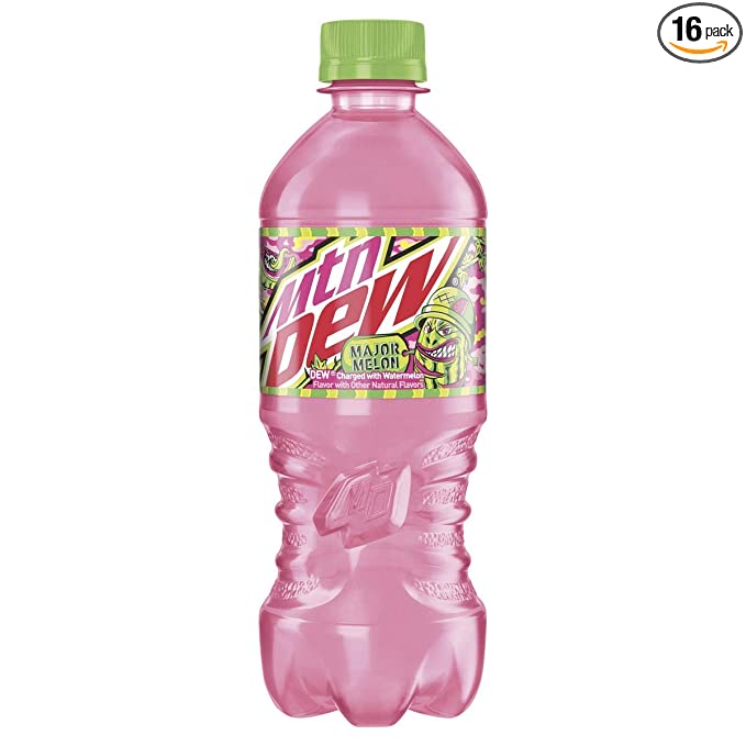  Mountain Dew Major Melon 20oz Bottles Pack of 16 (Total of 320 FL OZ)  - 654690622846