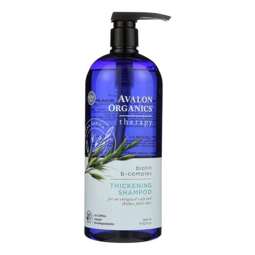 AVALON ORGANICS: Thickening Shampoo Biotin B-complex Therapy, Paraben Free, 32 oz - 0654749361269