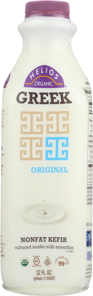 HELIOS: Greek Original Nonfat Kefir, 32 oz - 0654844813281