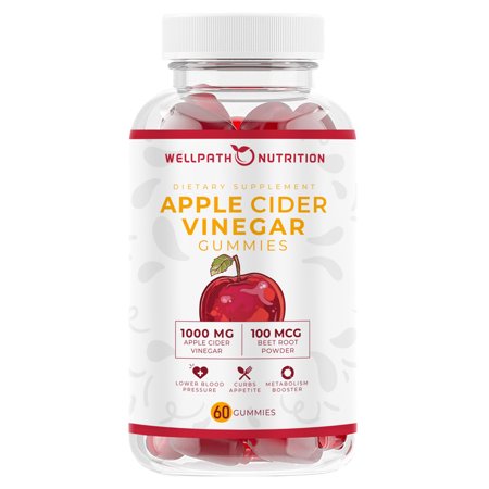 Wellpath Nutrition, Wellpath Apple Cider Vinegar, Apple Cider Vinegar Gummies for Weight Support and Cleanse, Immunity & Detox - 655360409415