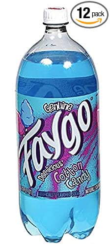  20oz Faygo Cotton Candy Soda Pop bottles, Pack of 12 ( Total 240 FL OZ)  - 655360744004