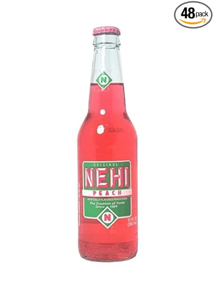 Nehi Soda Peach, Pack of 48, 12oz Bottles - 655457699514