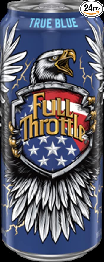  Full Throttle True Blue Energy Drink 16oz Cans, 24 Units  - 655466867744