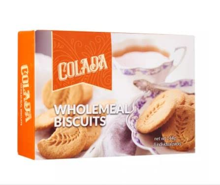 Colada Wholemeal Biscuits 144g - Tasty and Healthy wholemeal Biscuit is suitable for you have a good energy of each morning. - 655479016764