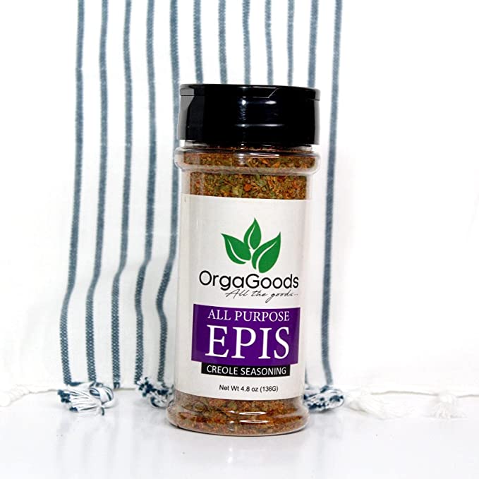 Orgagoods Epis | All-Purpose Creole Seasoning 4.8 oz | NO MSG | 1% Salt | Low Sodium | Calorie Free | Haitian Epis | Made in USA | - 655498629235
