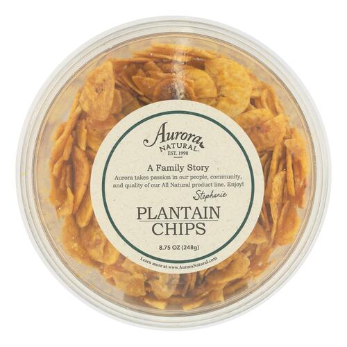 Aurora Natural Products - Plantain Chips - Case Of 12 - 8.75 Oz. - 0655852004432