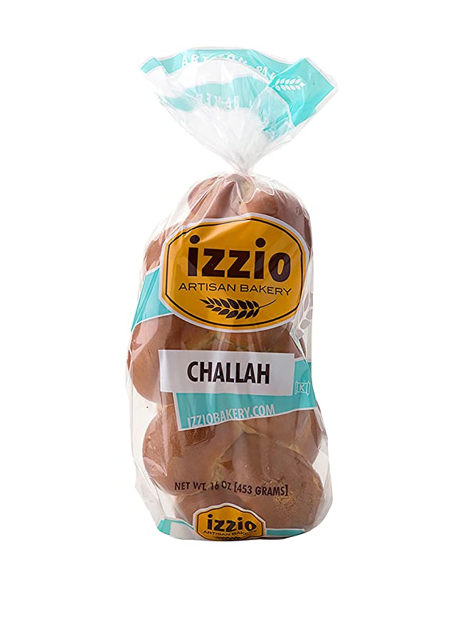  2 Packs of Izzio Traditional CHALLAH BRAID - 16oz Specialty Bread  - 657082073325
