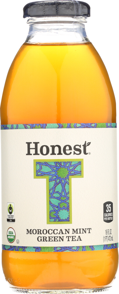 HONEST TEA: Organic Green Tea Moroccan Mint, 16 oz - 0657622212948