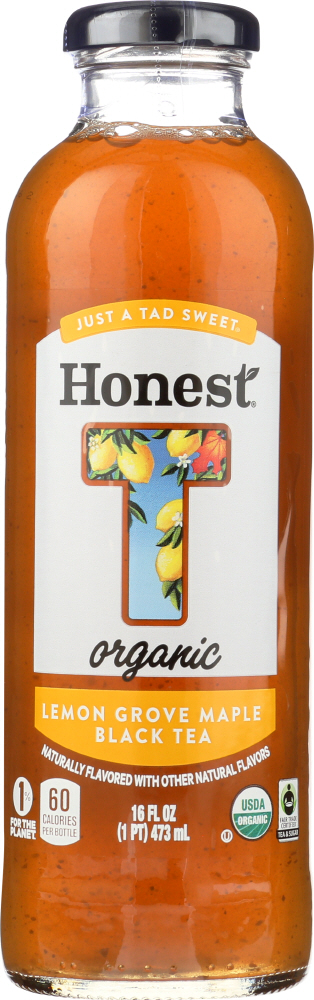 Honest Tea Lemon Grove Maple Black Tea-Ko Glass Bottle, 16 Fl Oz - 00657622720887