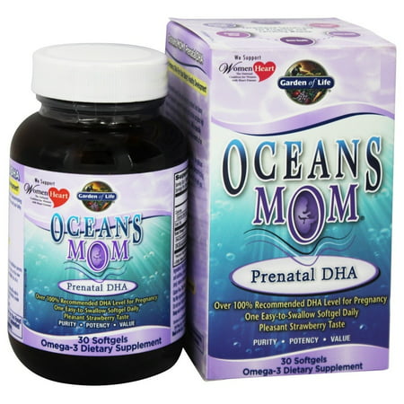 Garden of Life Oceans Mom Prenatal DHA 350mg 30 Softgels - 658010113953