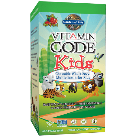 Garden of Life Vitamin Code Kids Multi 60 Chewable Bears - 658010114400