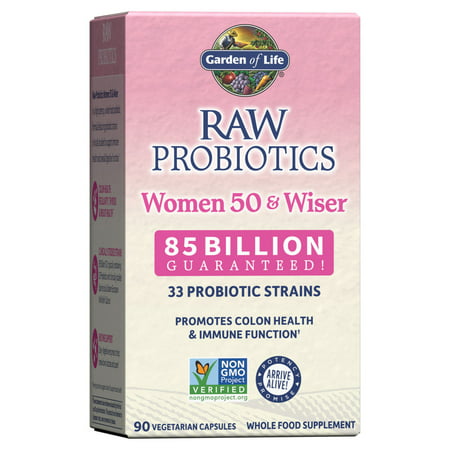 Garden of Life - RAW Probiotics Women 50 & Wiser - 90 Vegetarian Capsules - 658010115681