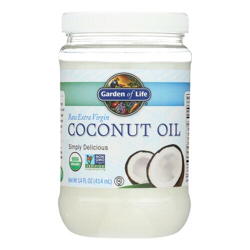 Garden Of Life Organic Coconut Oil - Raw Extra Virgin - Case Of 6 - 14 Fl Oz - 658010118873