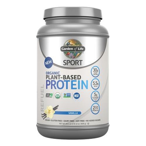 Organic Vegan Sport Protein Powder, Vanilla - Probiotics, BCAAs, 30g Plant Protein for Premium Post Workout Recovery - NSF Certified, Keto, Gluten & Dairy Free, Non GMO - Garden of Life - 19 Servings (B01N7DTD98) - 658010119436