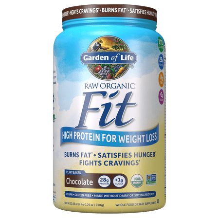 Garden of Life Raw Organic Fit Vegan Protein Powder Chocolate, 28g Plant Based Protein for Weight Loss, Pea Protein, Fiber, Probiotics, Dairy Free Nutritional Shake for Women and Men, 20 Servings (B01N42Q9SD) - 658010119849