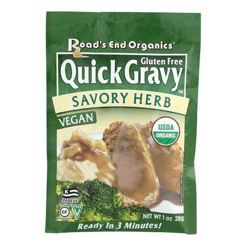 Road's End Organics Gravy Mix - Organic - Savory Herb - 1 Oz - Case Of 12 - 0658334472835
